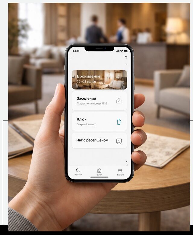 Мобильное приложение для гостей отеля в Черногорске, управление сервисом